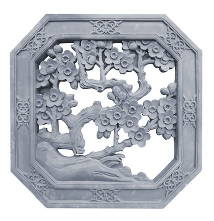 八角镂空梅花窗